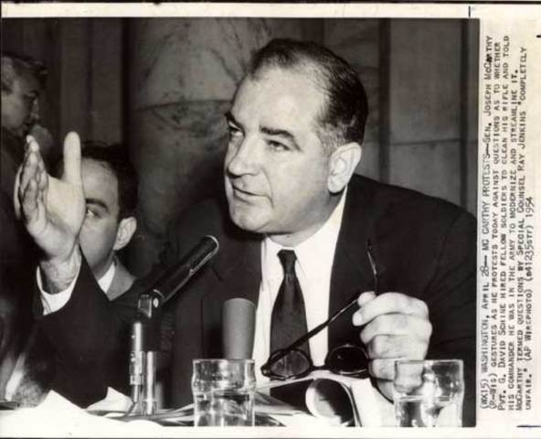 U.S. Senator Joseph McCarthy begins his communist witch hunt in the United States.