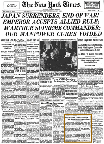 Japan signs surrender agreement