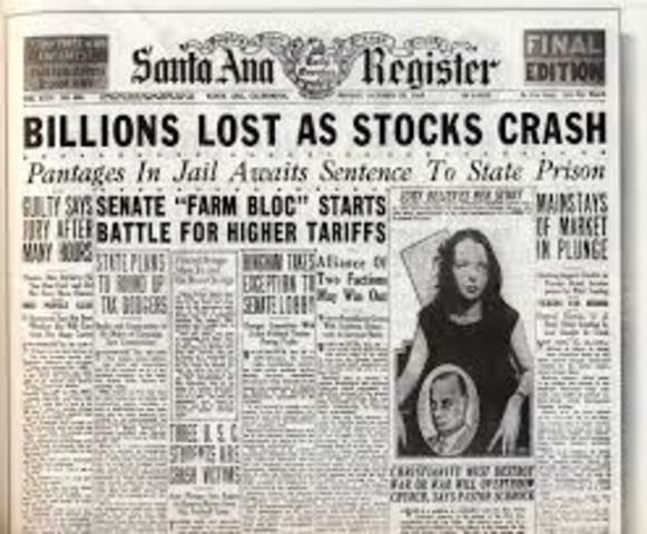 Stock market crash