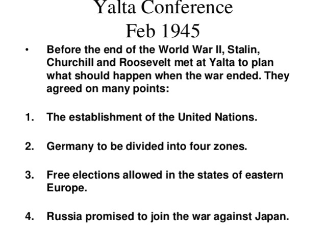 World War II allies attend the Yalta Conference
