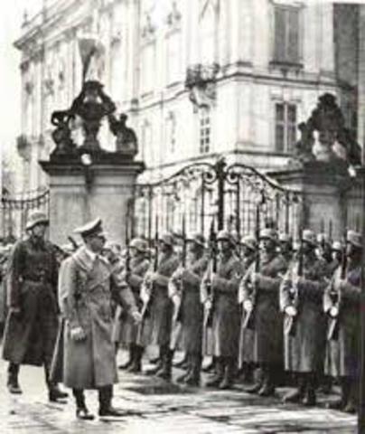 In Prague, Hitler declares that he would be known as the greatest German of them all