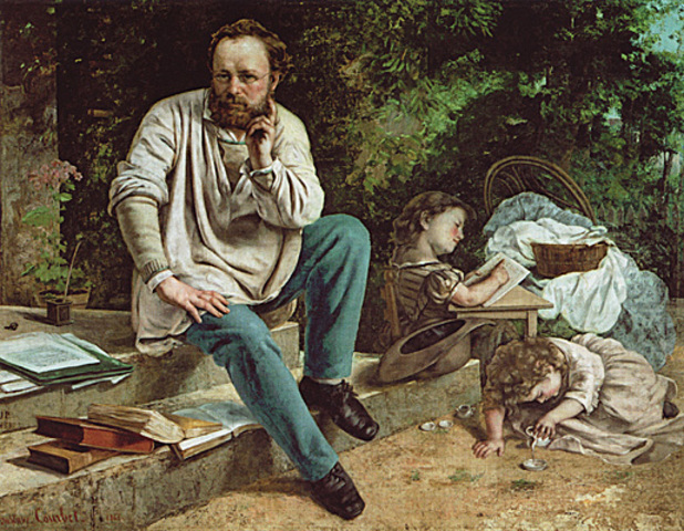 PJ.Proudhon por Gustave Courbet