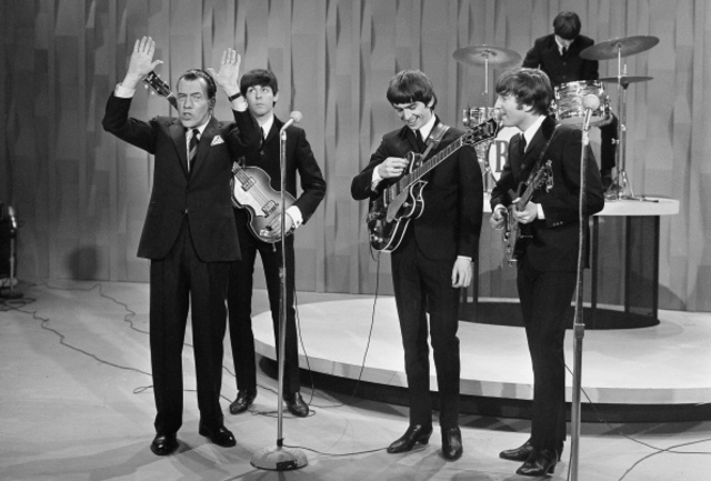 The Beatles perform in U.S. for the first time