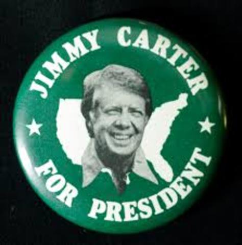 Jimmy Carter elected president