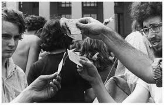 Burning of the Draft Card