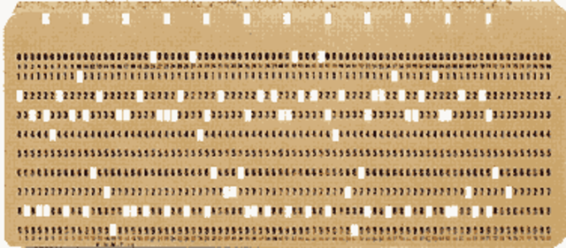 Tarjetas perforadas de Herman Hollerith