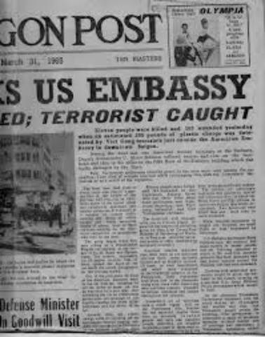 Vietcong attack U.S. embassy in Saigon