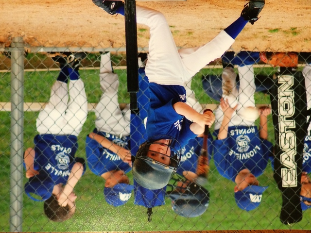 Jugué al béisbol por la primera vez.