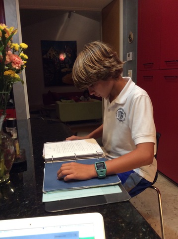 Diciembre 12, 2014: El año pasado en diciembre yo recibí A's en todos mis examines para escuela.