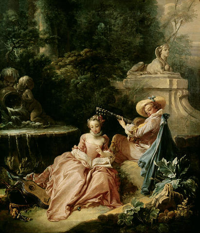 The Music Lesson By Francois Boucher