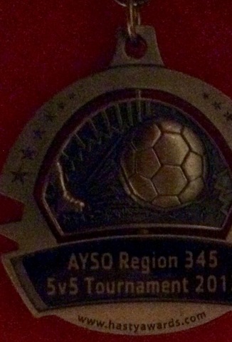 Agosto 12, 2014: El año pasado en agosto mi fútbol equipo ganó un torneo de fútbol en el parque de Okeeheelee .