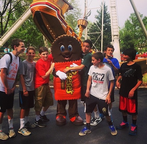 Hace uno año que fui al parque hershey.