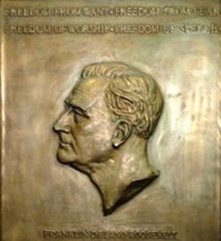 Sculpture of FDR Bust