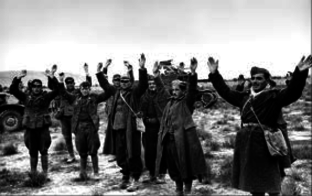 German and Italian troops surrender in N. Africa