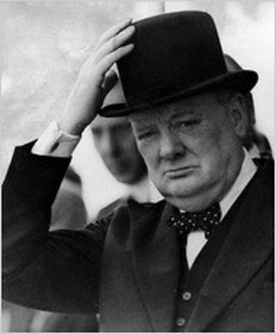 Winston Churchill gives "Iron Curtain" speech