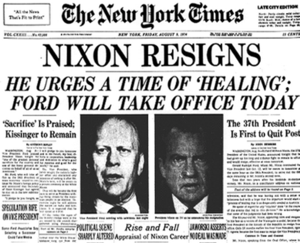 Nixon Resigns