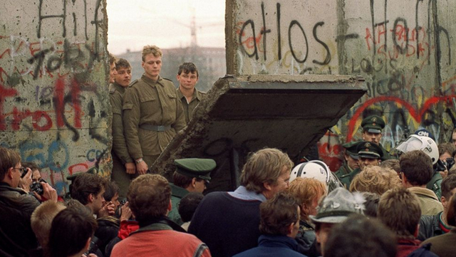 Berlin Wall goes down