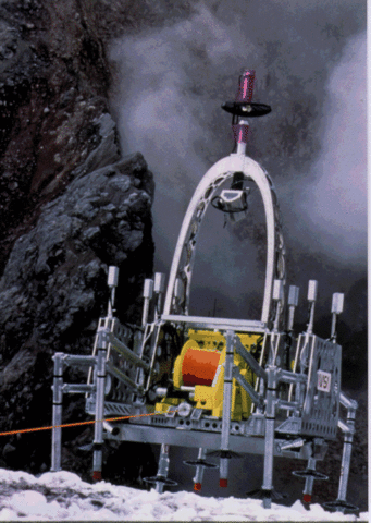 Dante, an 8-legged robot, is developed