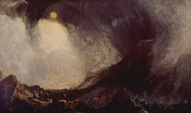 "Aníbal cruzando Los Alpes"