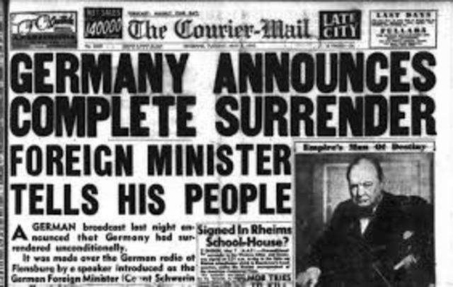 Massive German surrender at Aachen, Germany.