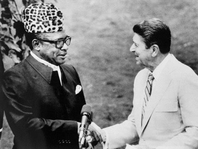 Mobutu dictatorship in Zaire fails
