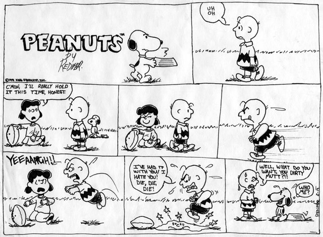 Charlie Brown long running comic strip know as Peanuts