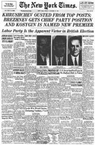 Khrushchev named general secretary