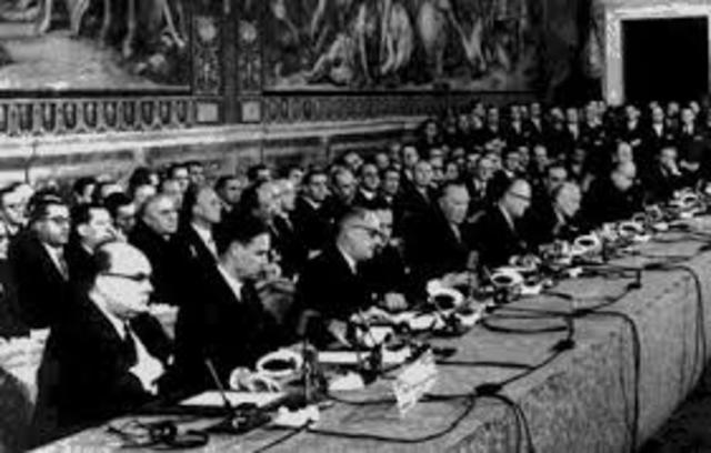 The Rome Treaty establishes the EEC