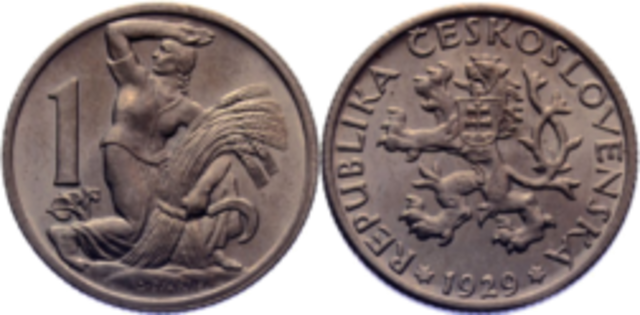 Czechoslovak currency between the two world wars