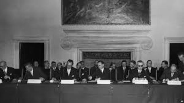 The Rome Treaty establishes the EEC