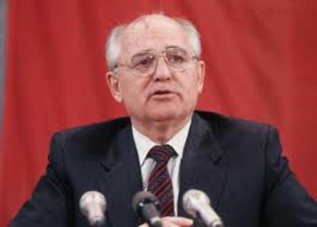 Mikhail Gorbachev becomes leader of the Soviet Union
