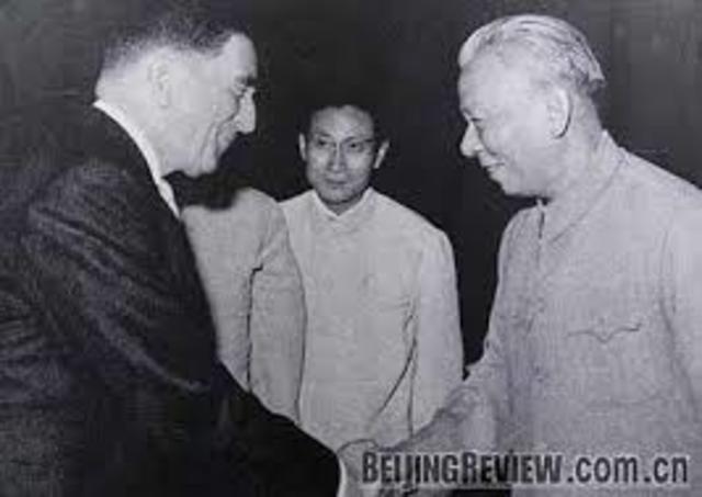 January: U.S. and China establish diplomatic relations.