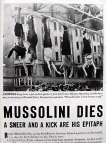 Mussolini dies.