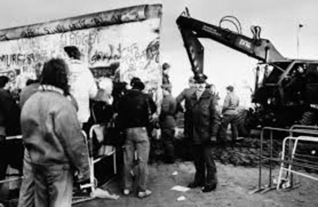 Berlin Wall is demolished