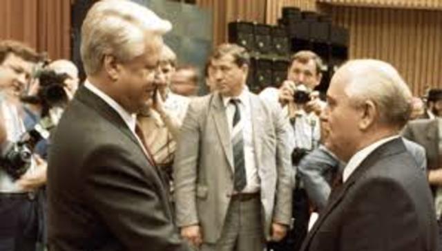 The Soviet Union is abolished.Boris Yeltsin becomes President of Russia