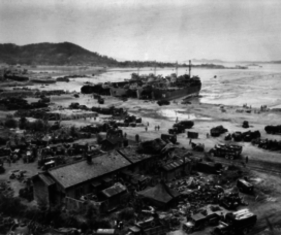 Sending soldiers to Inch'on