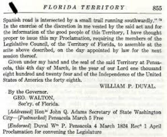 Flordia becomes part of America