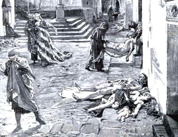 The famine crisis before the plague.
