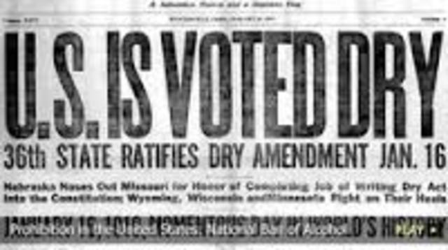 Prohibition of Alcohol