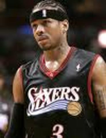 Iverson wins his first scoring title, averaging 26.8 points