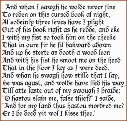 Middle English (1100-1500 d.C.)
