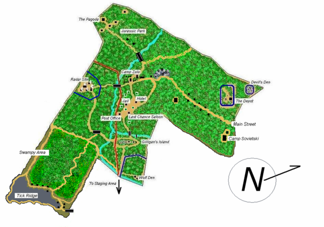 First outdoor paintball field