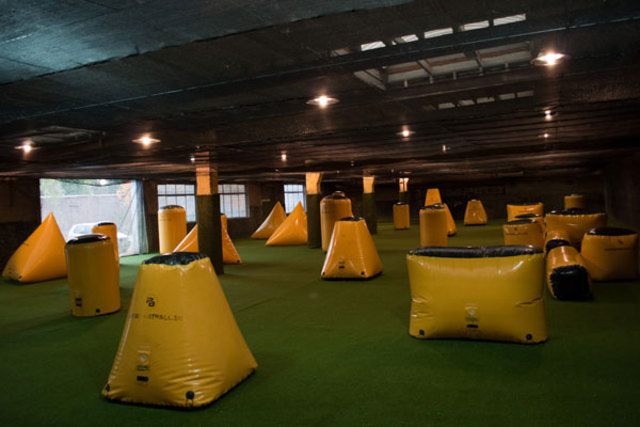 First indoor paintball field