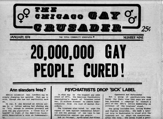 APA removes homosexuality as a mental disorder