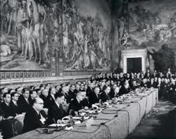 The Rome Treaty establishes the EEC