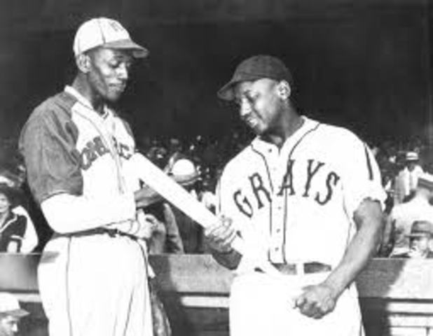 Satchel Paige and Josh Gibson face off.