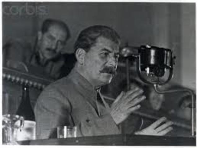 Stalin hostile speech