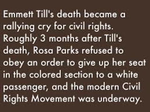Emmet Till and Rosa Parks