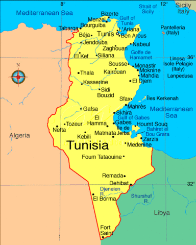 Allies take Tunisia.