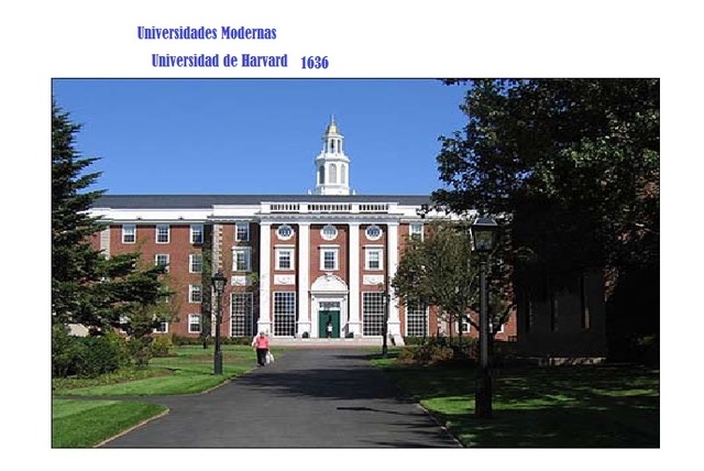 Universidades modernas Harvard